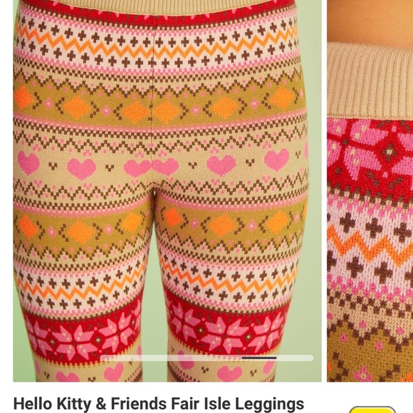 FOREVER 21 *NWT* Hello Kitty fair isle knit SET - Picture 7 of 13